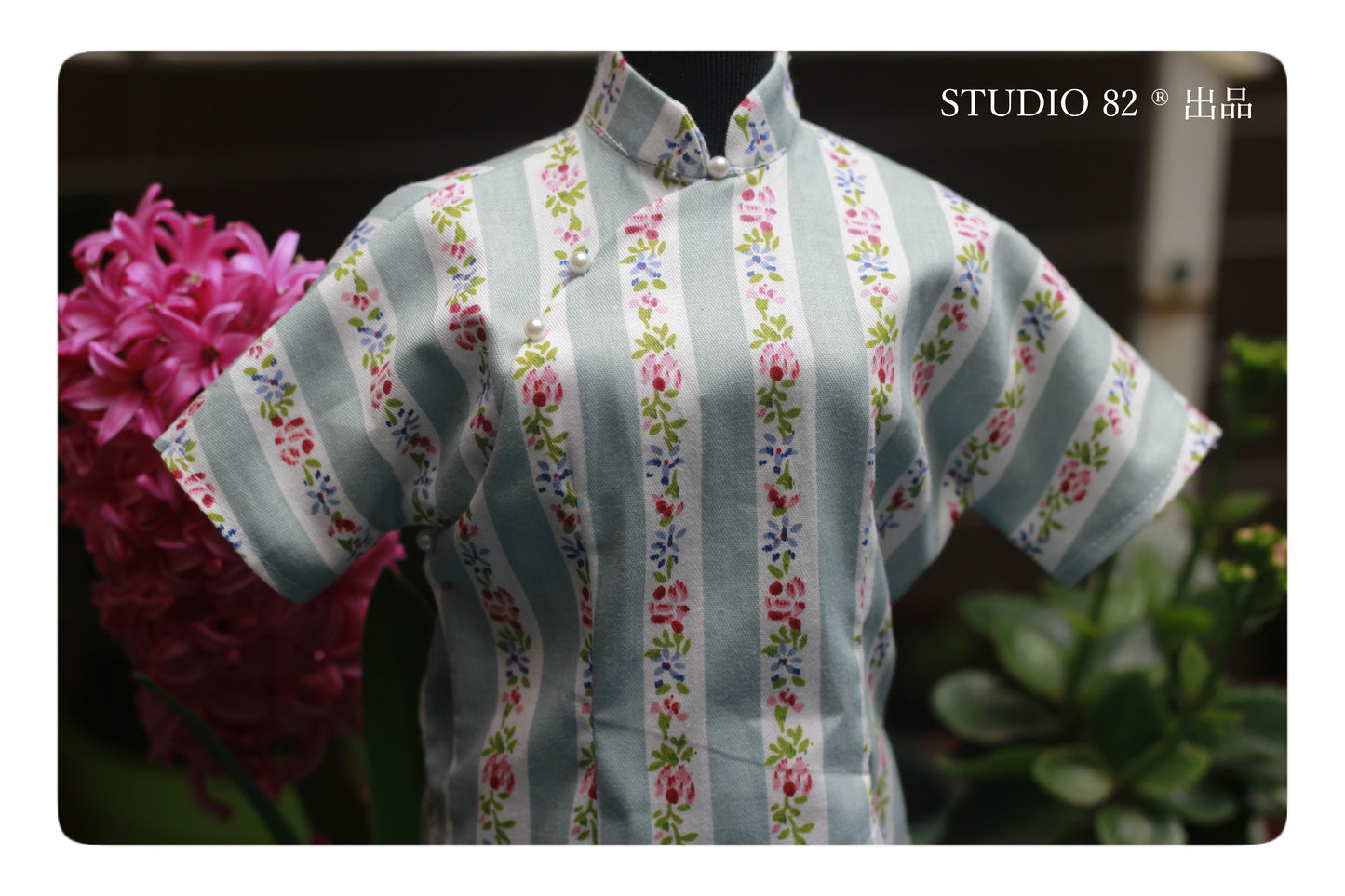 Digital Sewing Pattern:Cheongsam (Qipao) Short-Sleeved Continuous Shoulder Sleeve Sewing Pattern