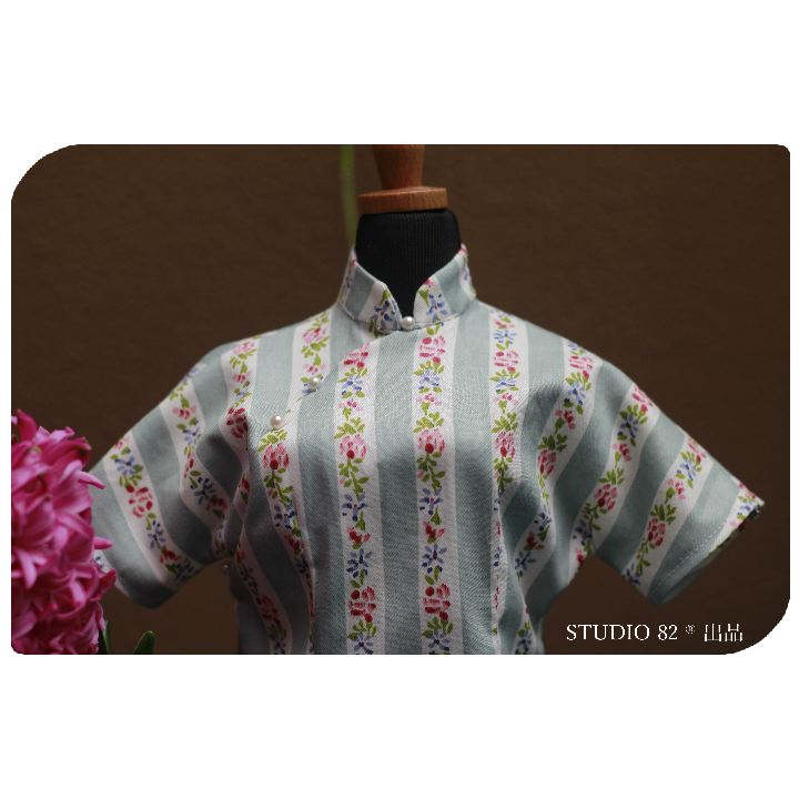 Digital Sewing Pattern:Cheongsam (Qipao) Short-Sleeved Continuous Shoulder Sleeve Sewing Pattern