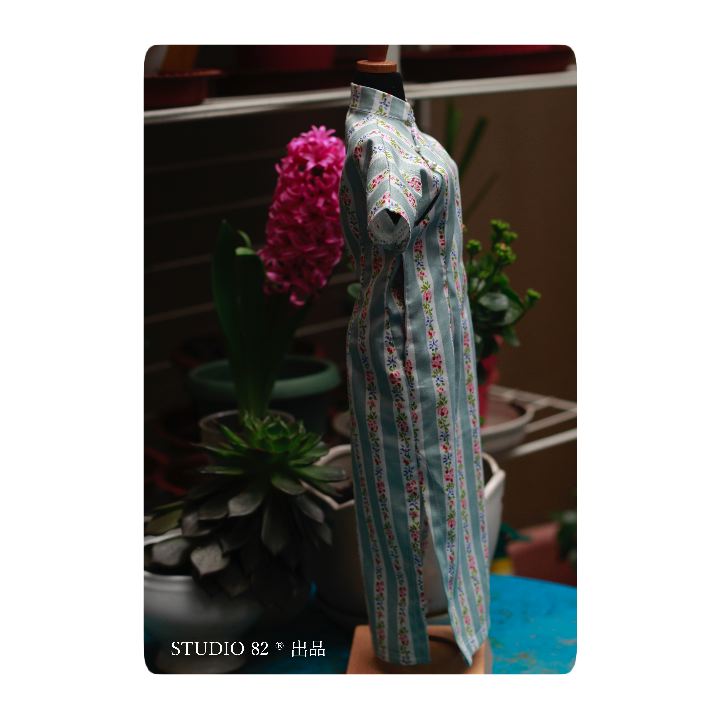 Digital Sewing Pattern:Cheongsam (Qipao) Short-Sleeved Continuous Shoulder Sleeve Sewing Pattern