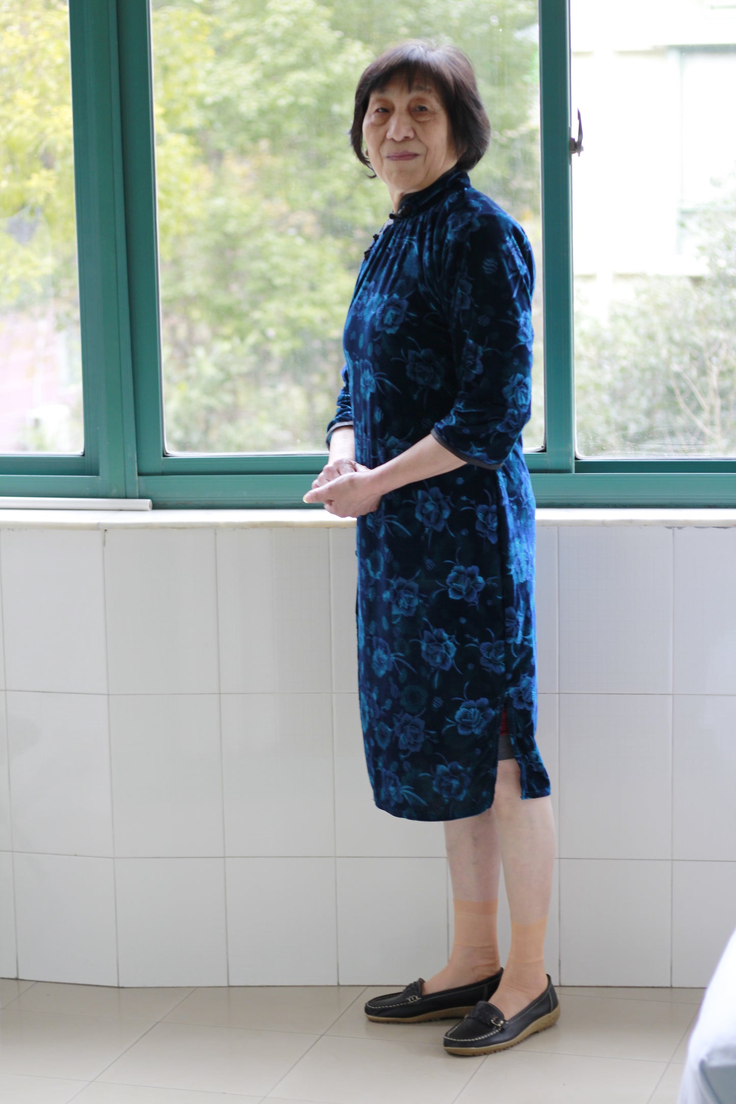 Digital Sewing Pattern: Vintage-Inspired Qipao Sewing Pattern – Flat-Cut, Mid-Length Sleeve, Knee-Length, Side-Closure with Mandarin Collar