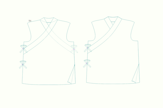 New Pattern is coming: Shaolin Temple Style ofcMens sleeveless wrap vest