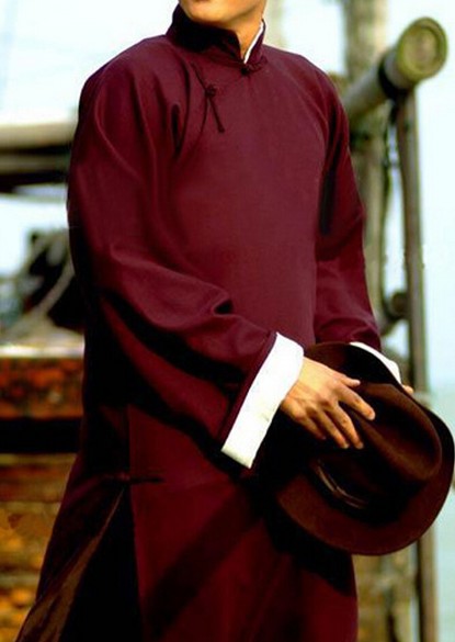 Digital sewing pattern for a classic men's Tang suit long gown (Chang Shan)