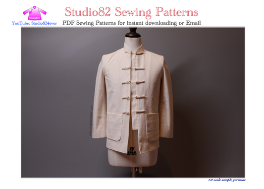 Traditional Tang Suit / Chinese Jacket/ Tangzhuang Pattern for Male