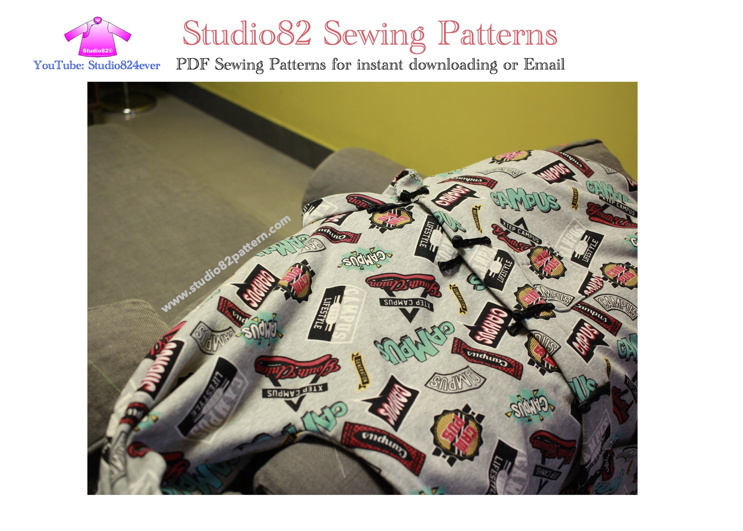 Men's Tang Suit Digital Sewing Pattern with Connected Sleeves (Lian Jian Xiu)