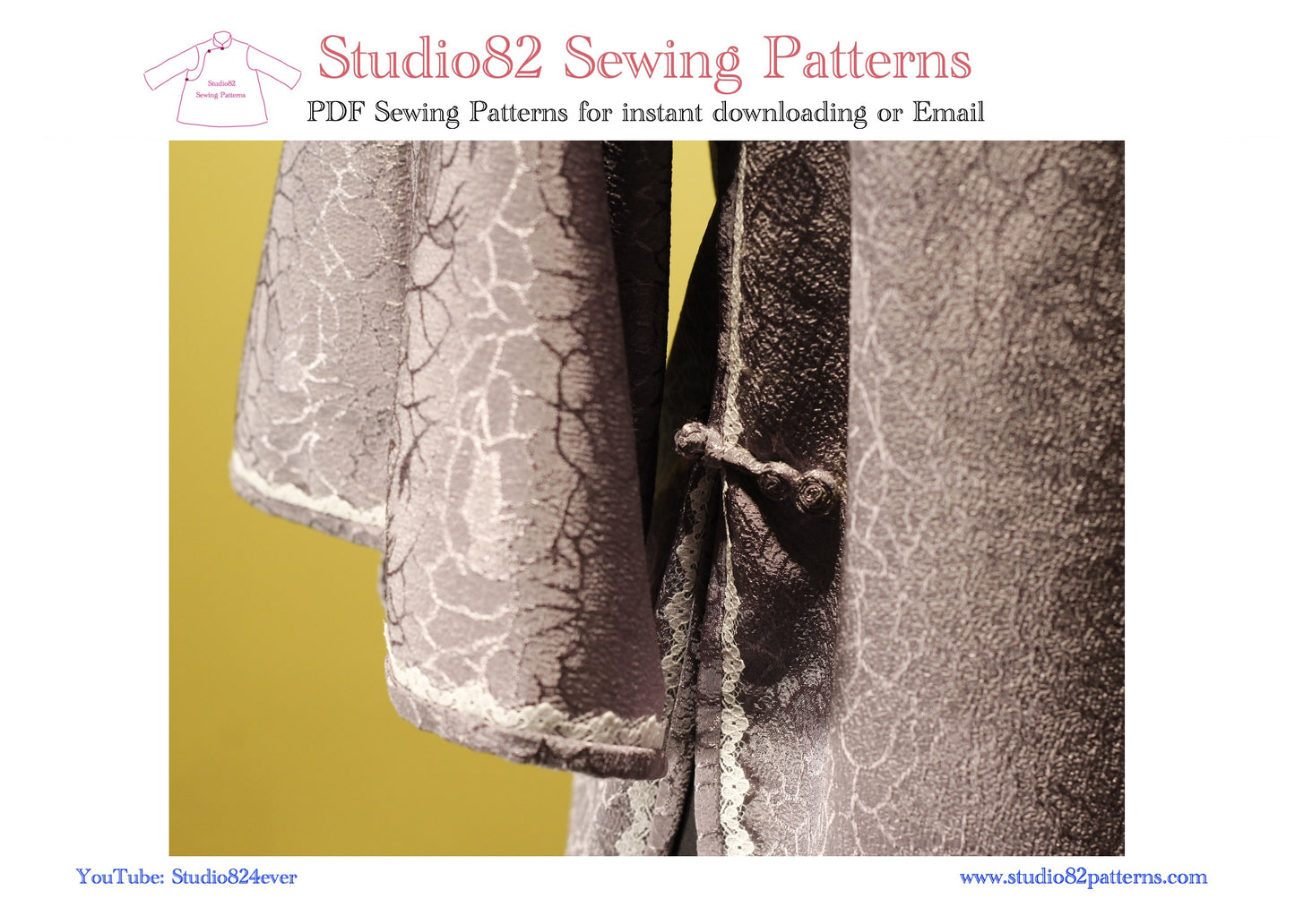 Digital Sewing Pattern: Traditional Flat-Cut Short Top with Inverted Sleeves | Dao-Da-Xiu Sewing Pattern