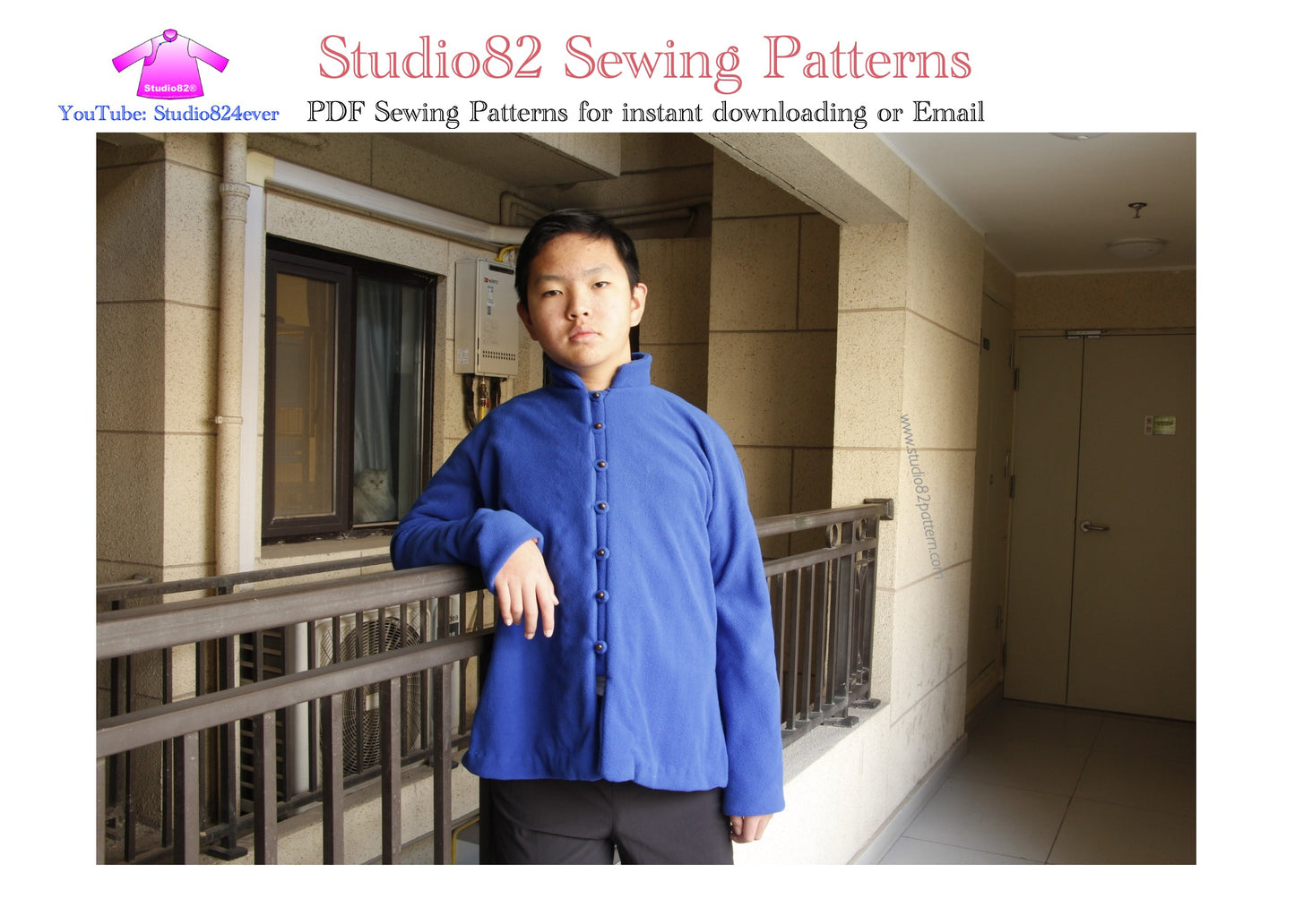 Underarm Gusset Men's Fashion Tang Suit - Digital Sewing Pattern