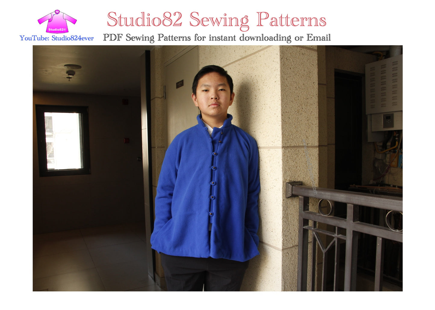 Underarm Gusset Men's Fashion Tang Suit - Digital Sewing Pattern