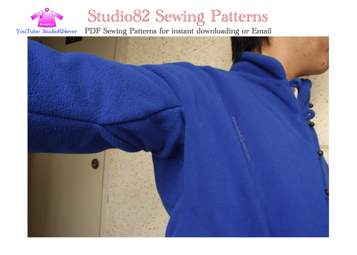 Underarm Gusset Men's Fashion Tang Suit - Digital Sewing Pattern