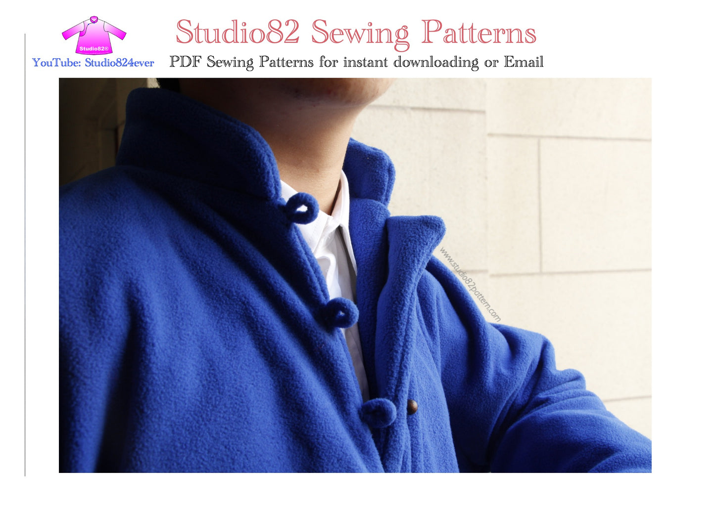 Underarm Gusset Men's Fashion Tang Suit - Digital Sewing Pattern