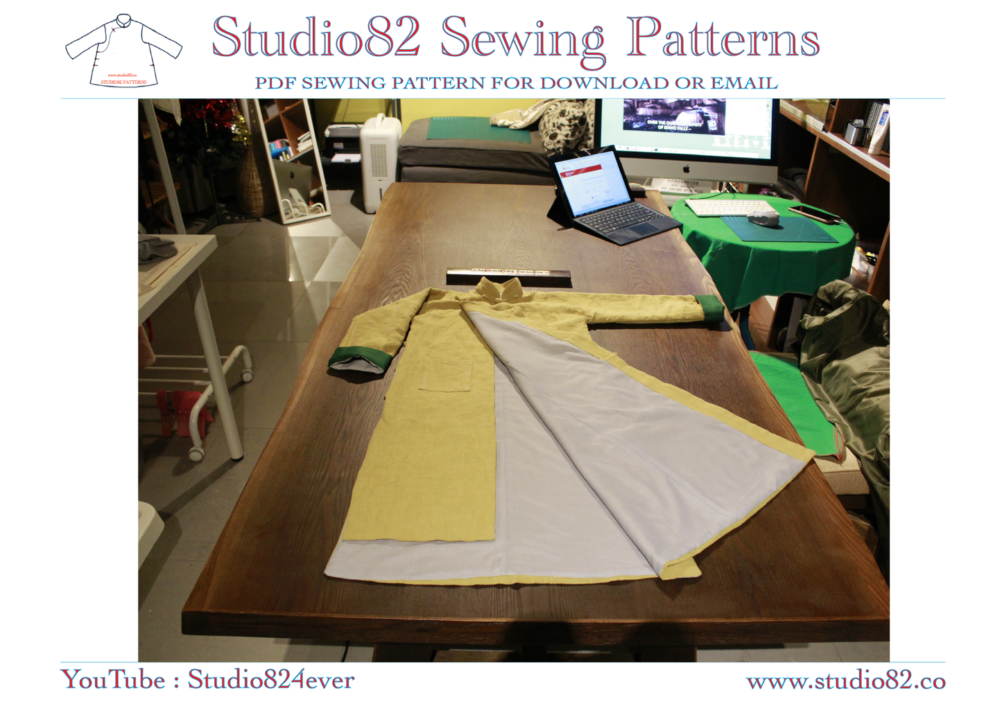 Digital Sewing Pattern for Boys' Tang Suit Long Gown (Chang Shan)