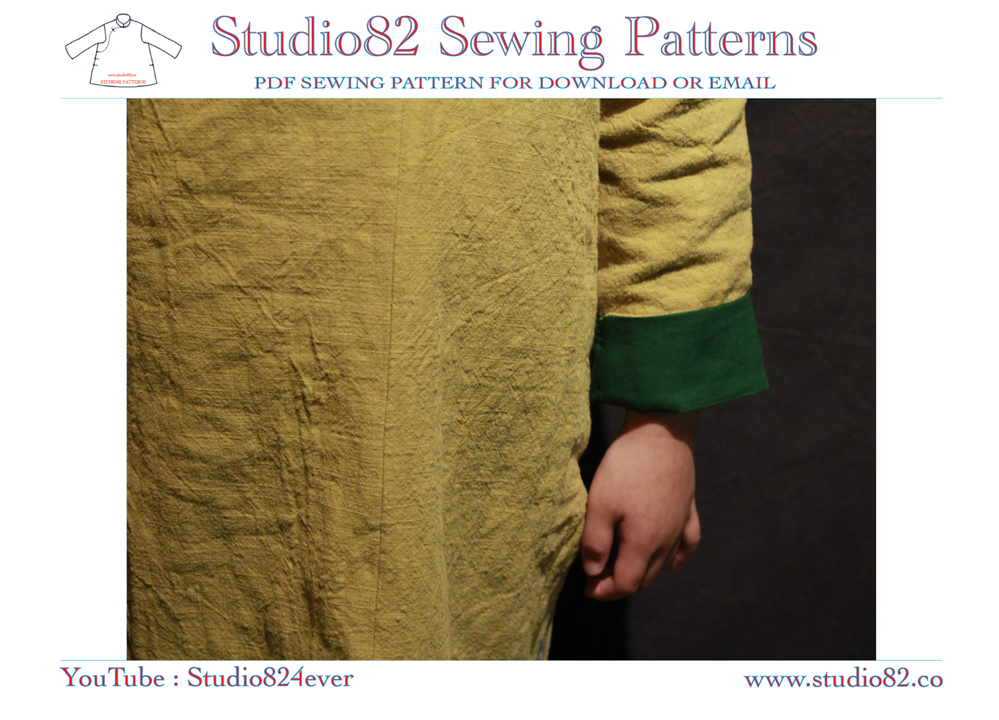 Digital Sewing Pattern for Boys' Tang Suit Long Gown (Chang Shan)