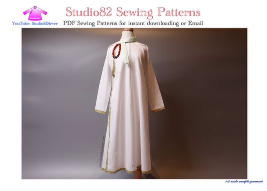 Digital Sewing pattern of Manchu women's Chenyi from Ruyis Royal Love