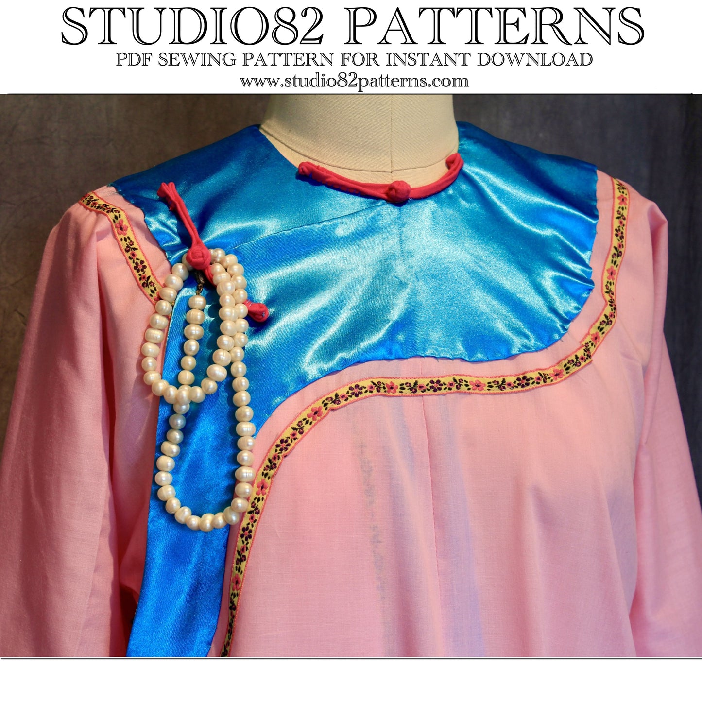 Digital Sewing pattern of Manchu women's Chenyi from Ruyis Royal Love