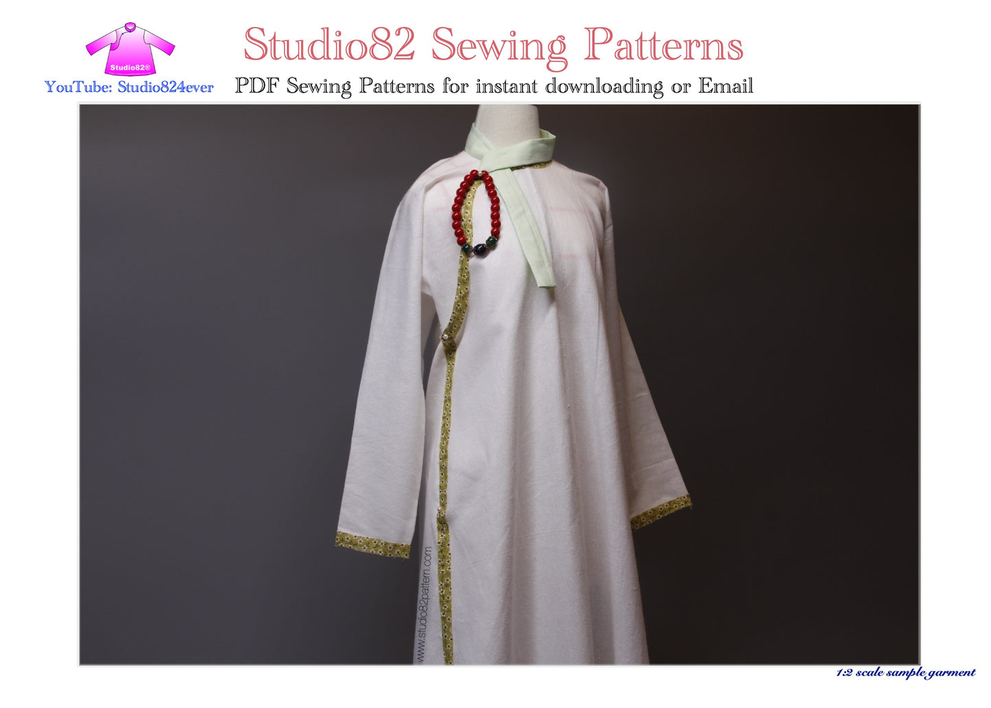 Digital Sewing pattern of Manchu women's Chenyi from Ruyis Royal Love
