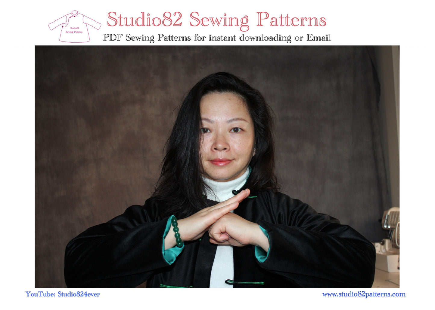 Digital Sewing Pattern of Tangzhuang Jacket/ Tang Suit/ Chinese Jacket  for Women