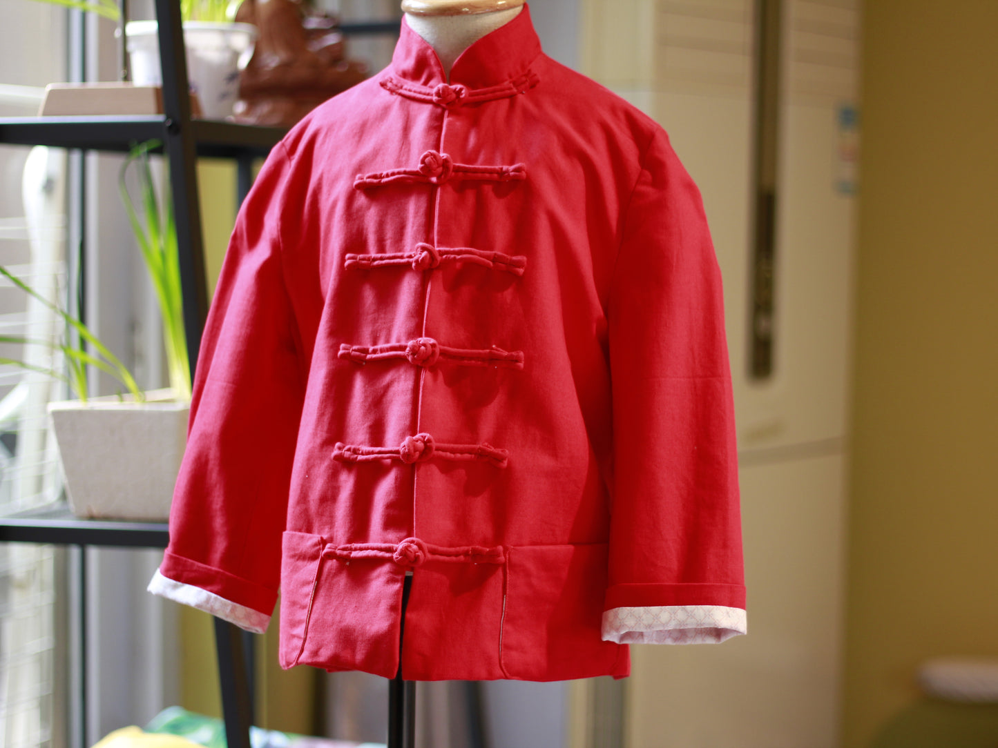 Classic Chinese Tang Suit Jacket Pattern for Boys (with Lining)