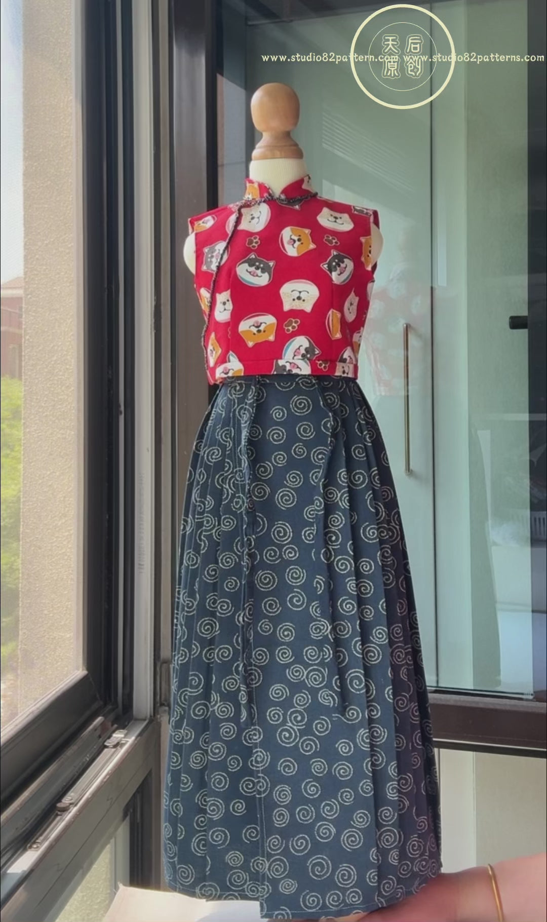 Digital sewing pattern of Horse-face Skirt(A silhouette) with